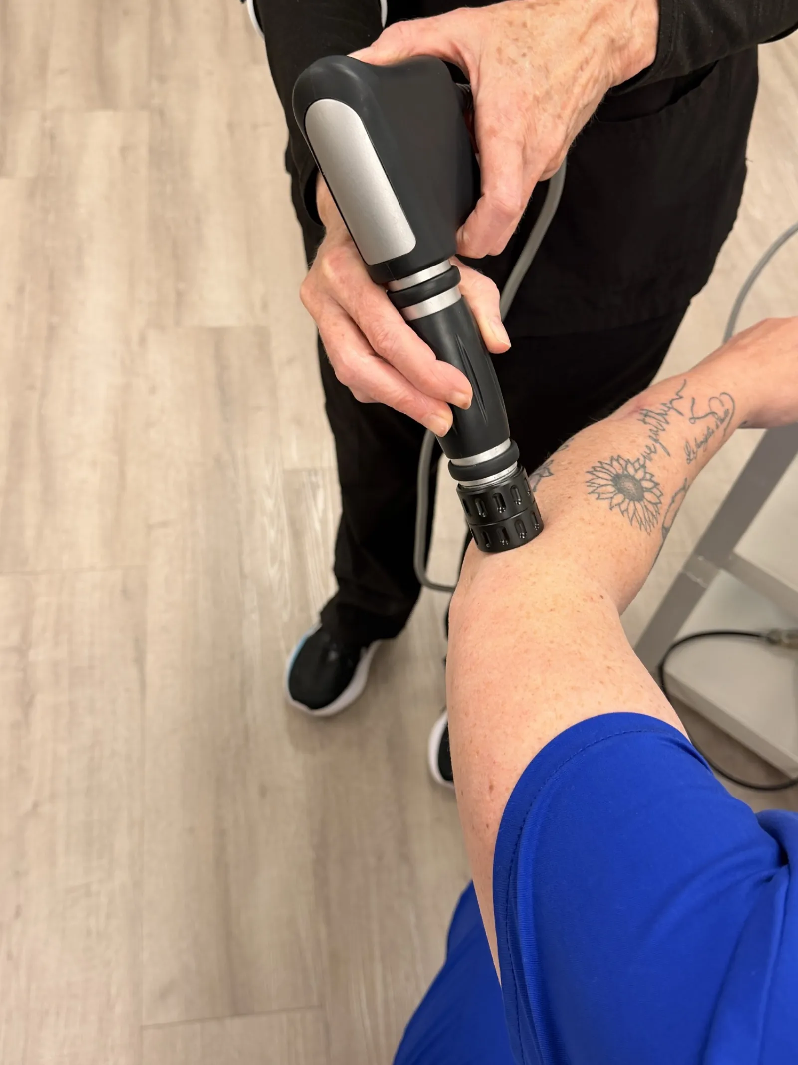 Shockwave therapy treatment at Lakeside Sports Chiropractic