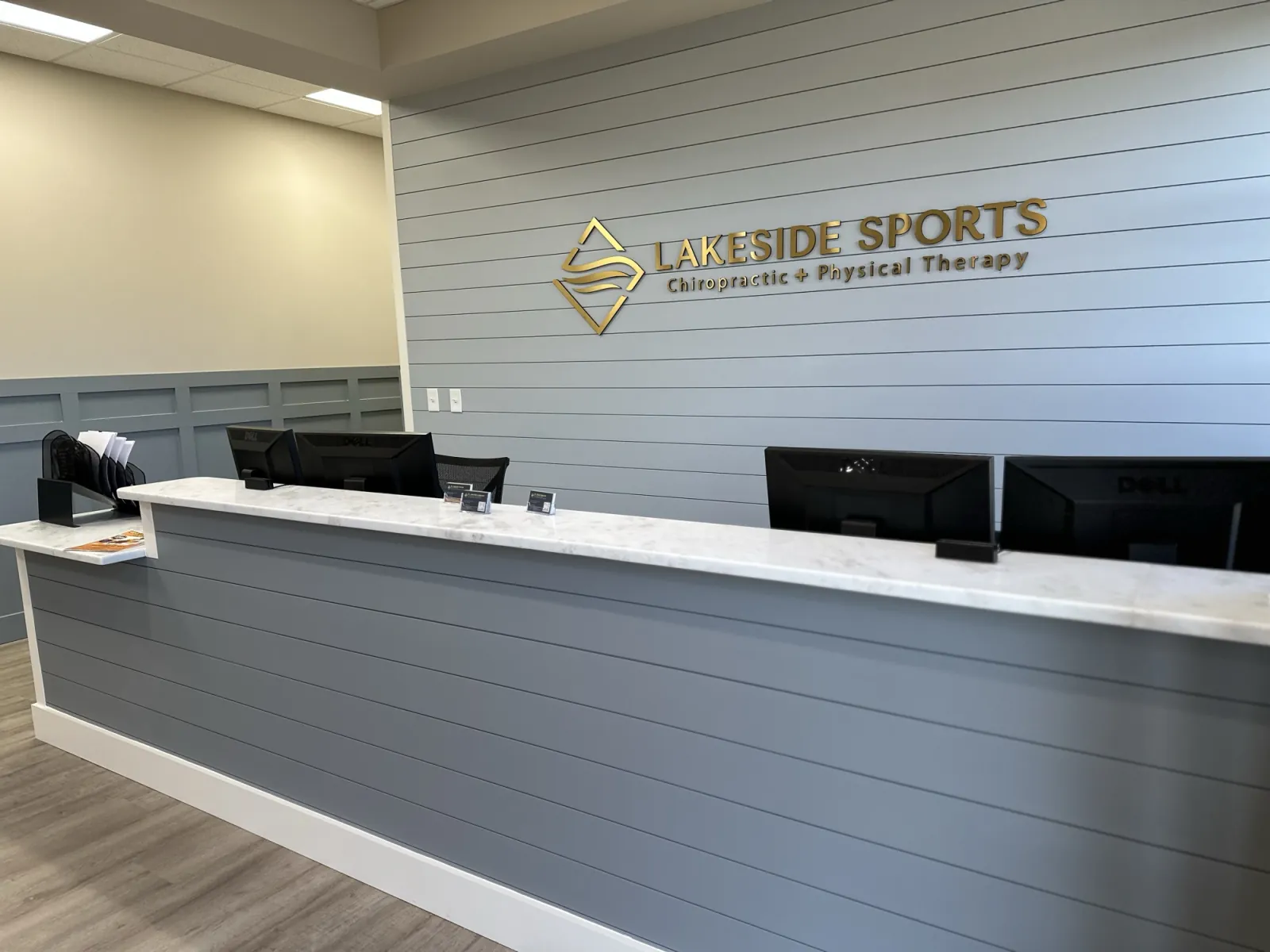 Reception area at Lakeside Sports Chiropractic